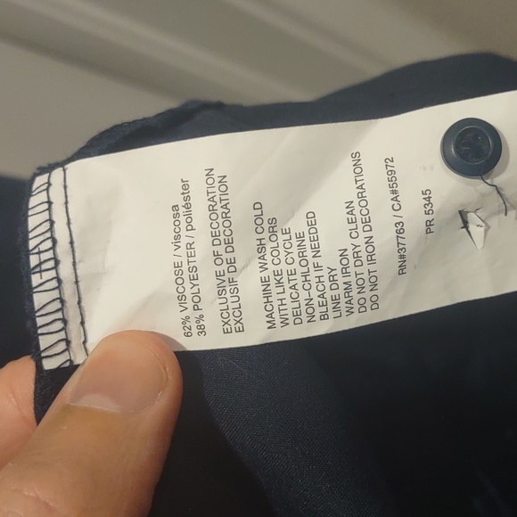 Cubavera casual button down shirt, blue - Picture 4 of 4